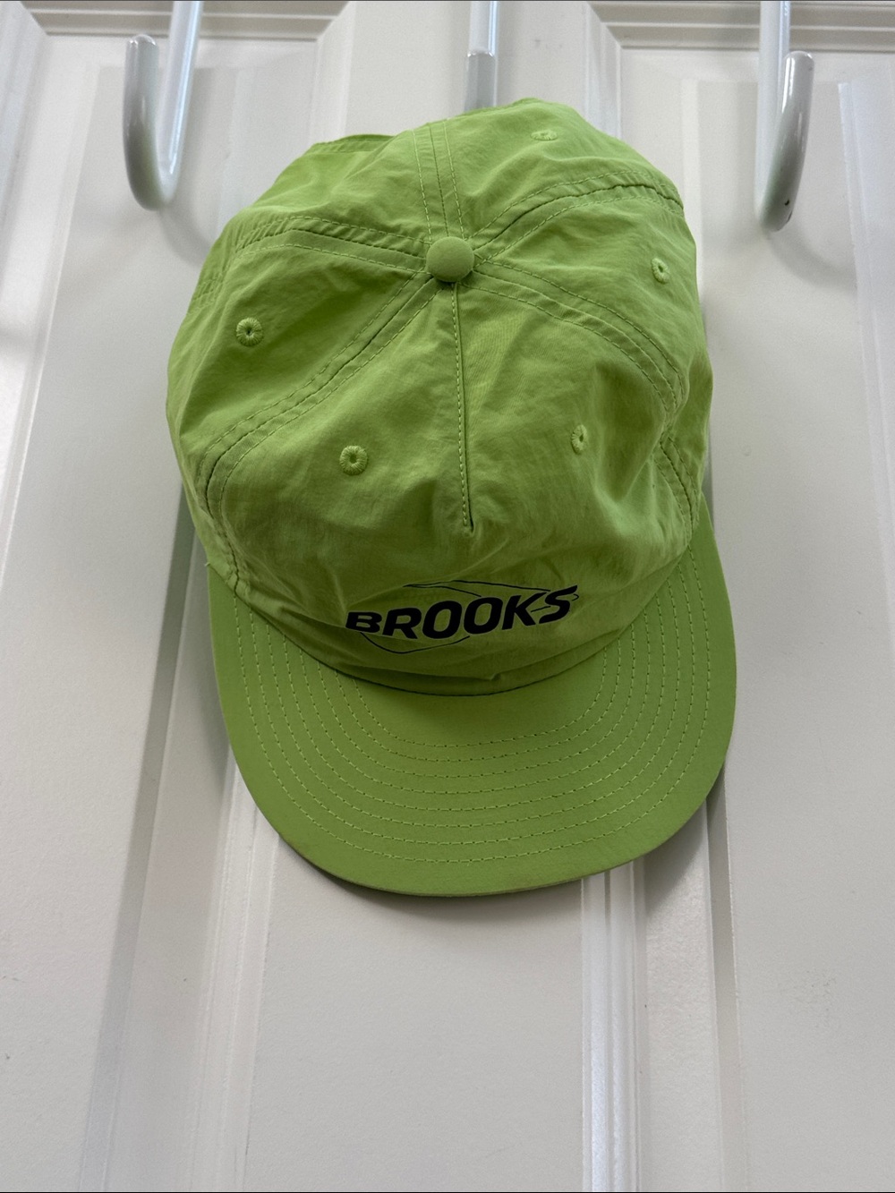 Brooks Lime Green Hat with Black Logo